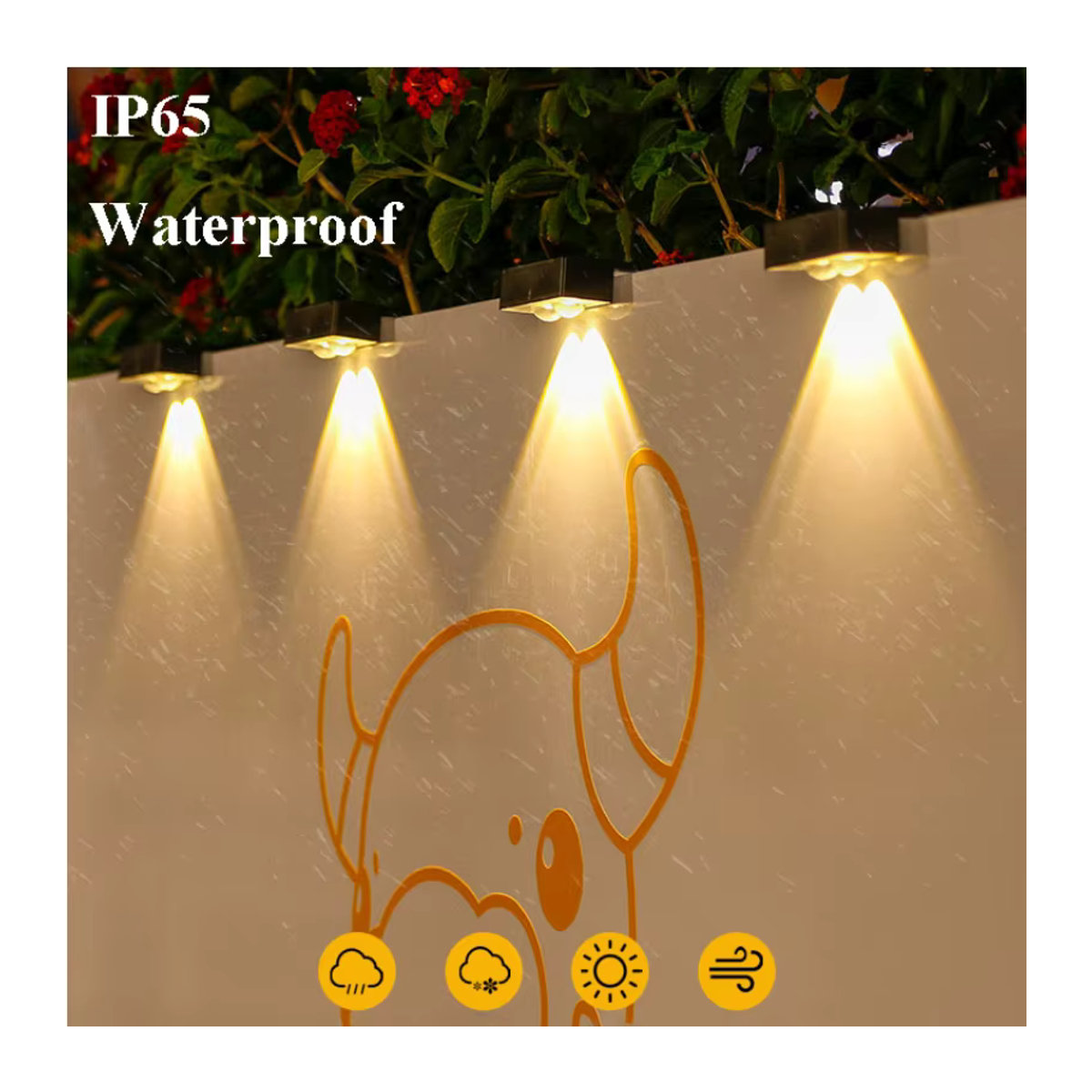 ZTree LED Solar Wegeleuchte Schwarz Minimalistisch für Garten und Terrasse im 3er Pack - Bild 4