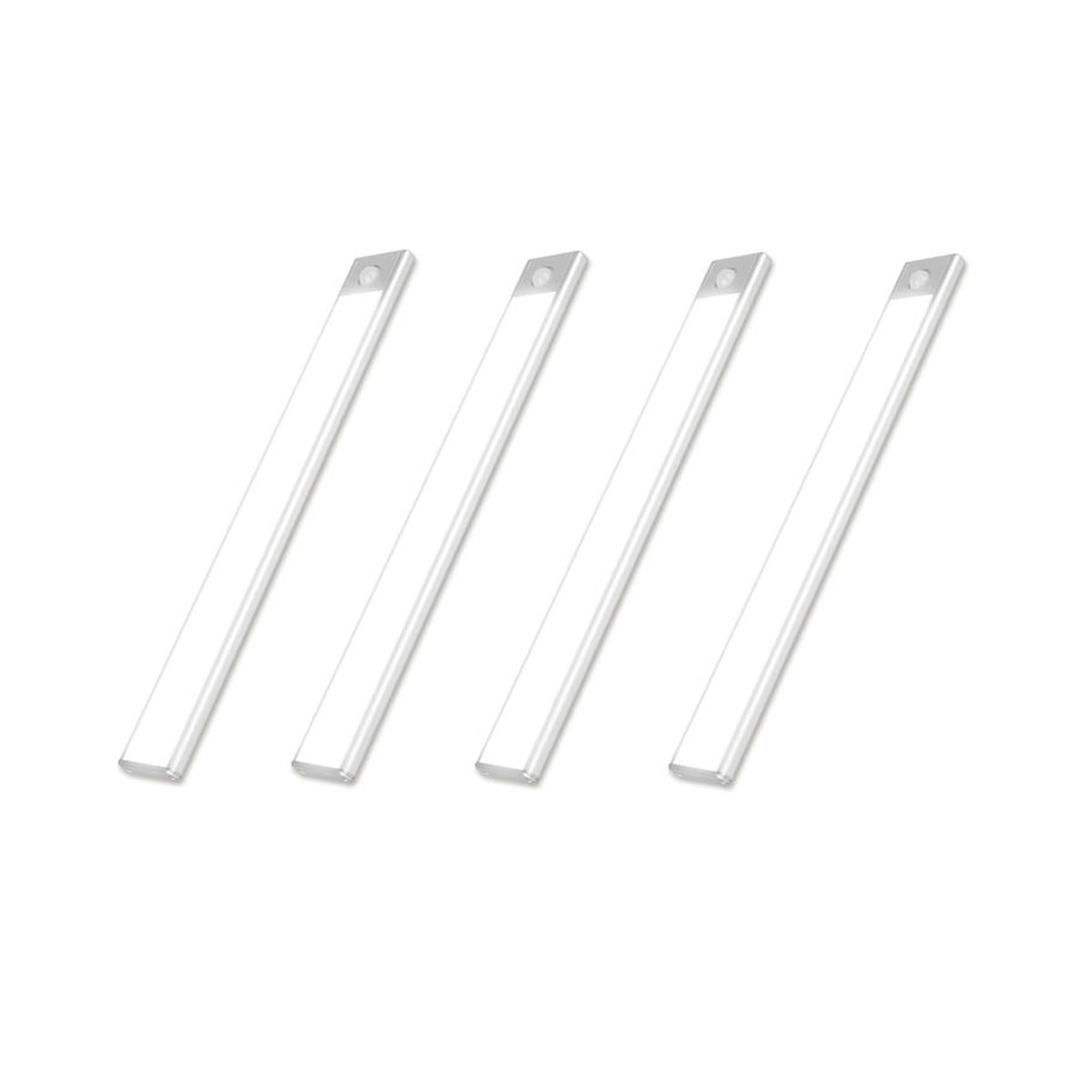 Zuoji LED Schrankleuchte mit Bewegungsmelder und Dimmer, USB wiederaufladbare Möbelbeleuchtung aus Aluminium, alufarben - Bild 7