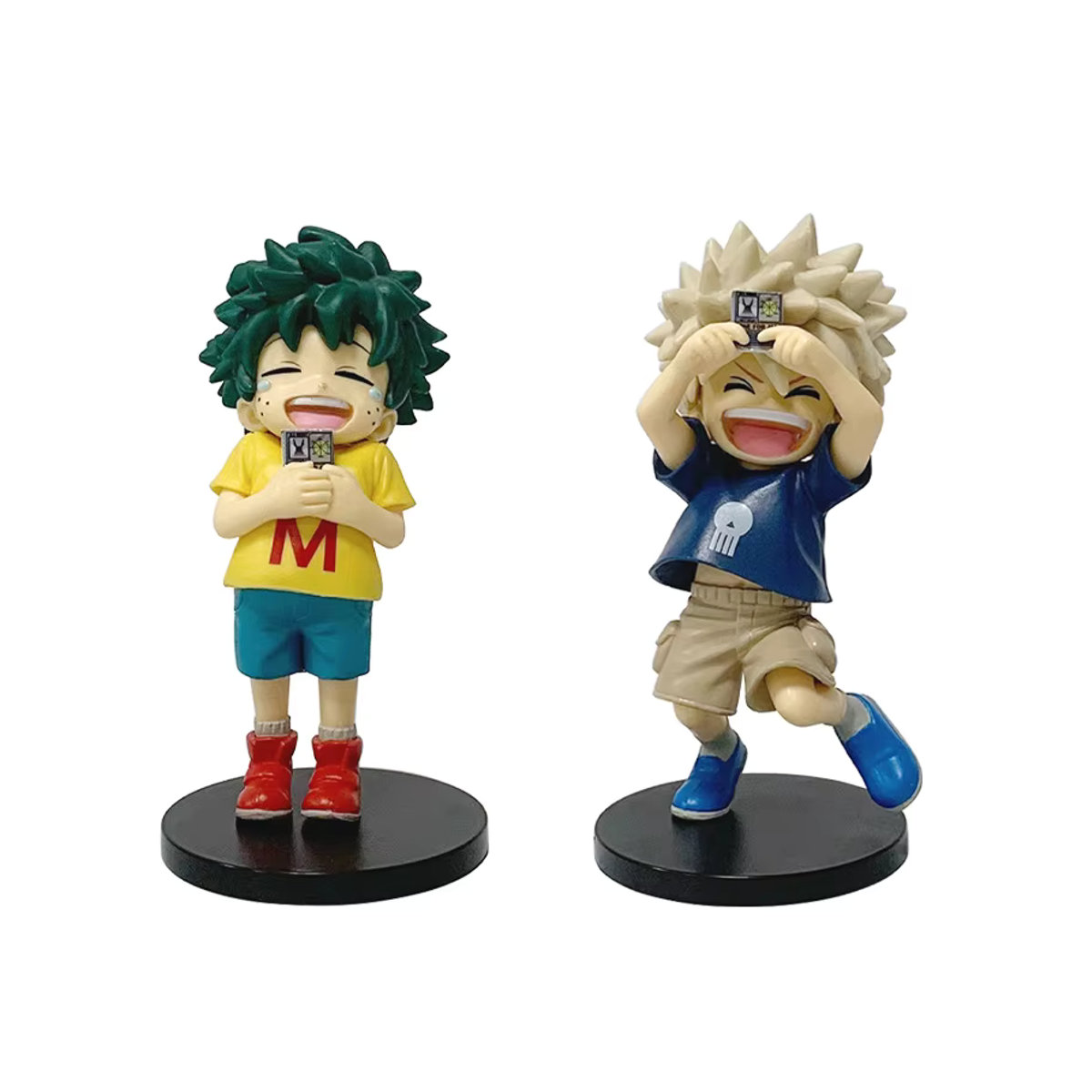 Zwei stehende Anime-Actionfiguren aus PVC als mehrfarbige Sammlermodelle und dekorative Geschenke für Fans und Kinder - Bild 1