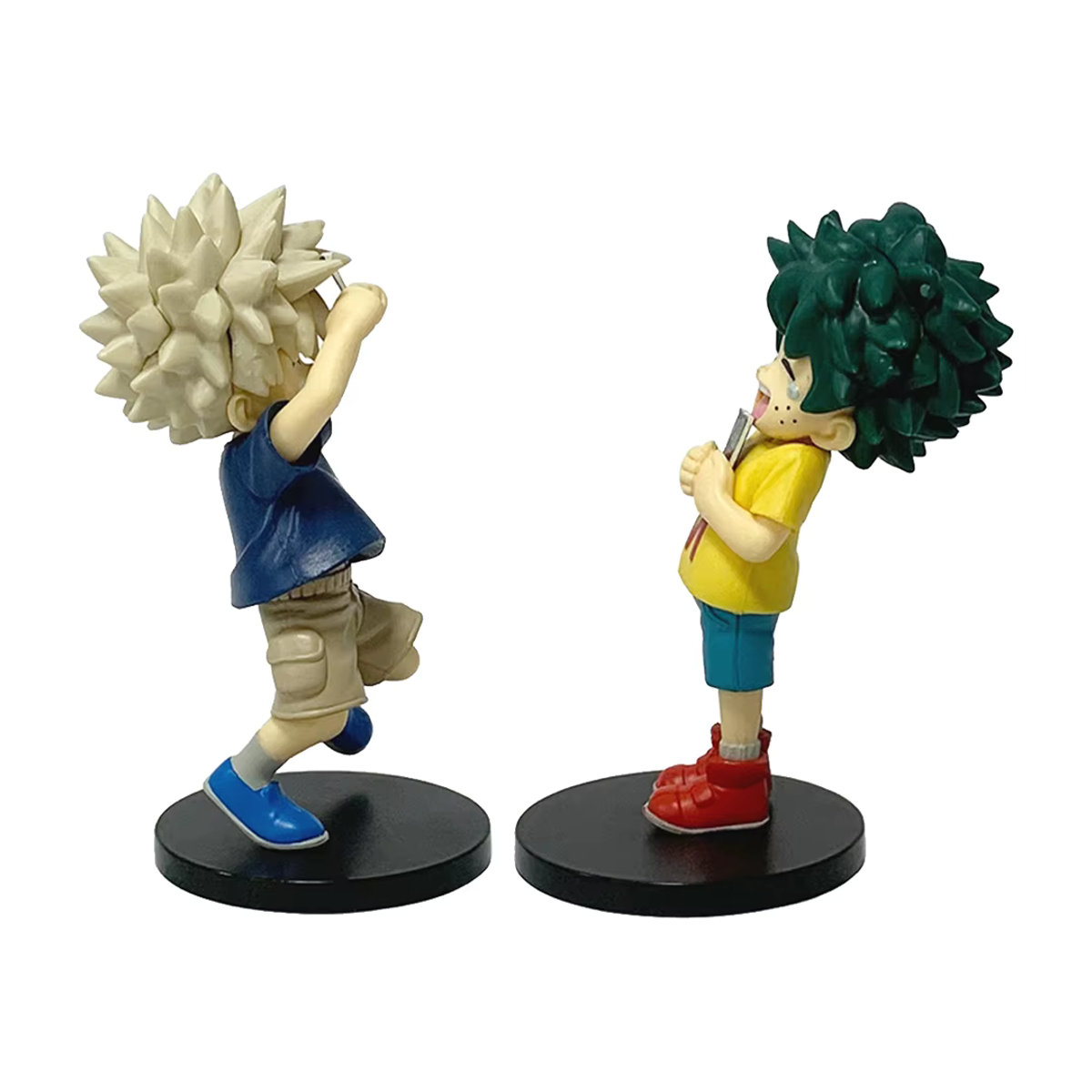 Zwei stehende Anime-Actionfiguren aus PVC als mehrfarbige Sammlermodelle und dekorative Geschenke für Fans und Kinder - Bild 3