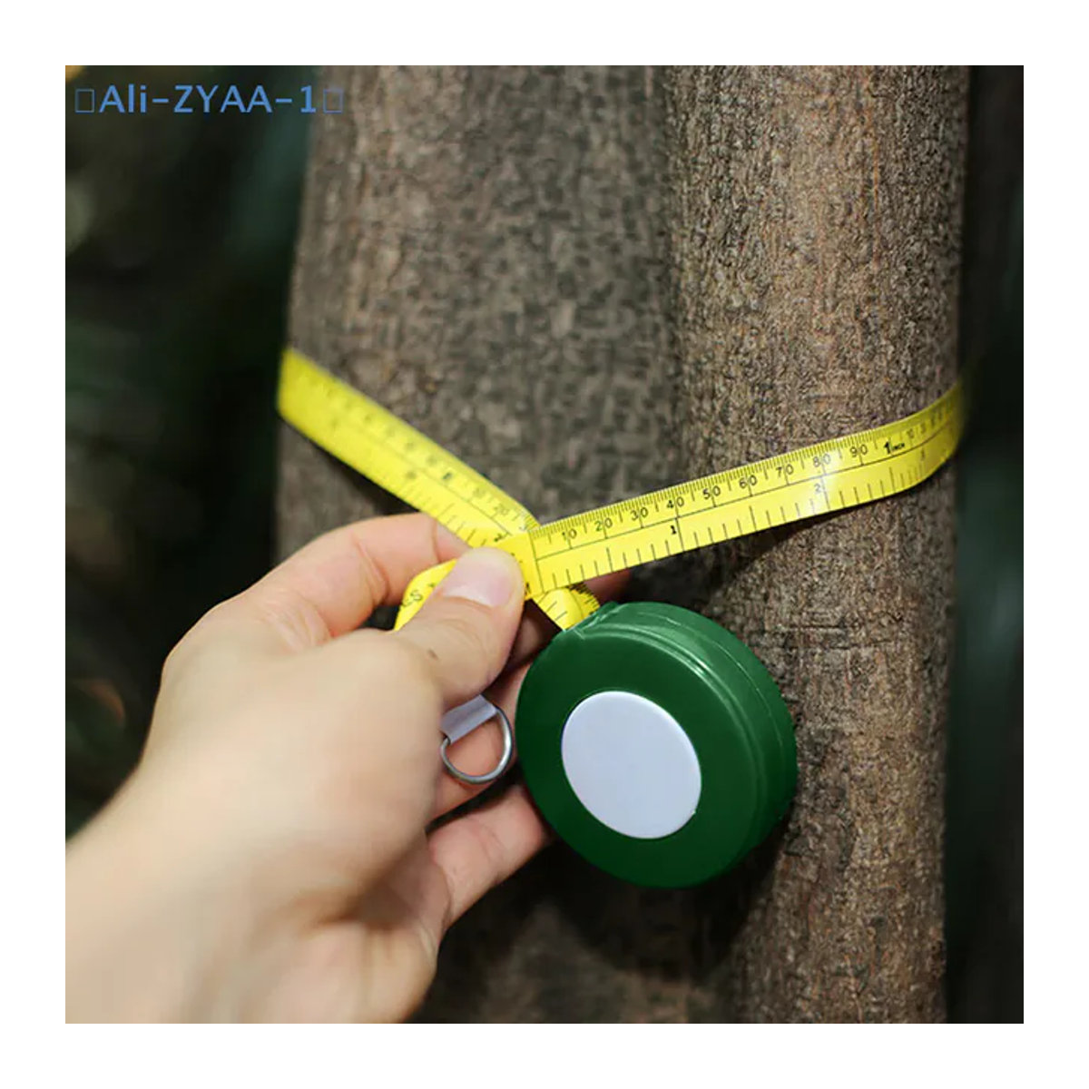 ZYAA-1 Gartenbaum-Messlineal zur Messung des Baumdurchmessers, weiches und einziehbares PVC-Messband, Länge: 200 cm - Bild 1