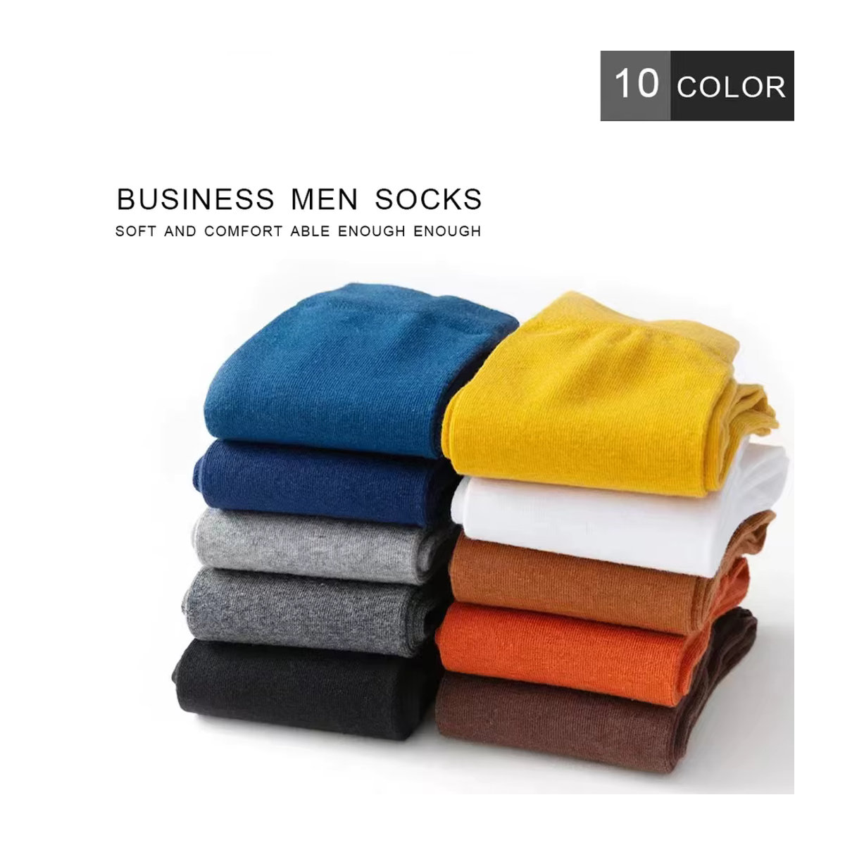 ZYCSNH Herren Socken im 5er oder 10er Pack, Bunt, Business Casual Socken für Frühling und Herbst, Größe 38-45 - Bild 3
