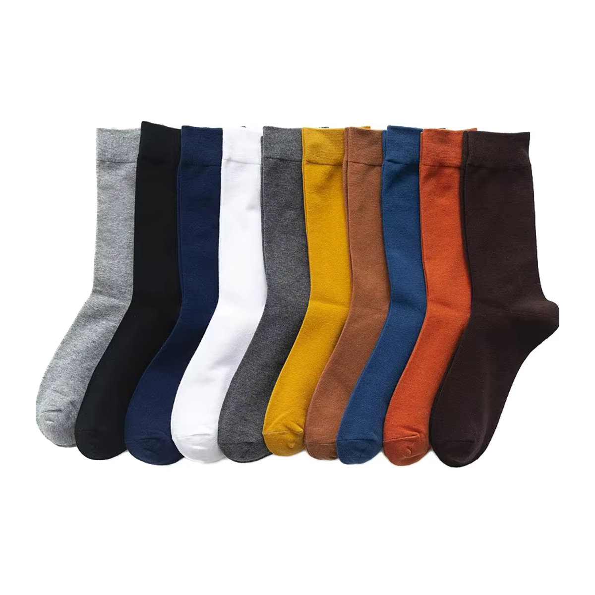 ZYCSNH Herren Socken im 5er oder 10er Pack, Bunt, Business Casual Socken für Frühling und Herbst, Größe 38-45 - Bild 6