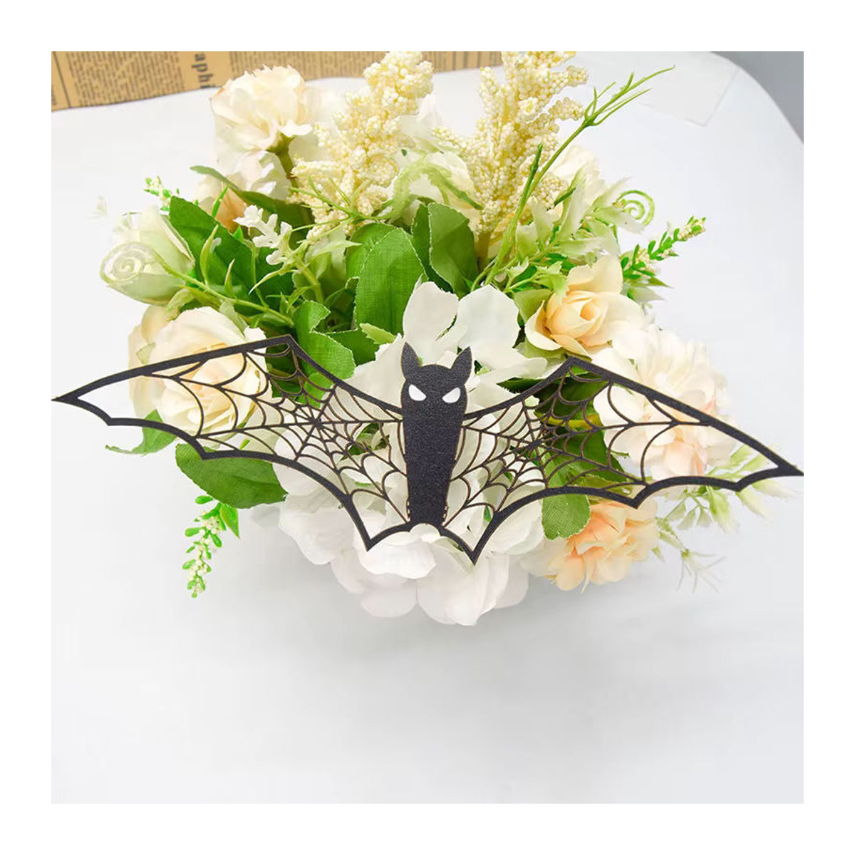 ZYF 3D Fledermaus Aufkleber Set für Halloween Dekoration, 36 Teile in Schwarz, Wandmontierte Papier-Dekorationen für dein Zuhause - Bild 4