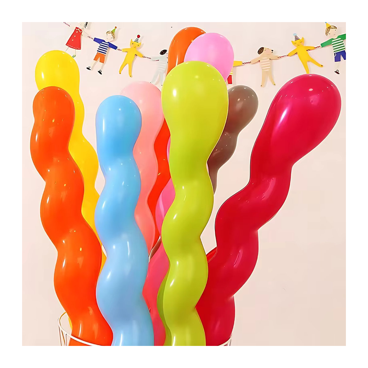 ZYF Spirale Latex Ballons Mehrfarbig für Geburtstag und Hochzeit - Bild 2