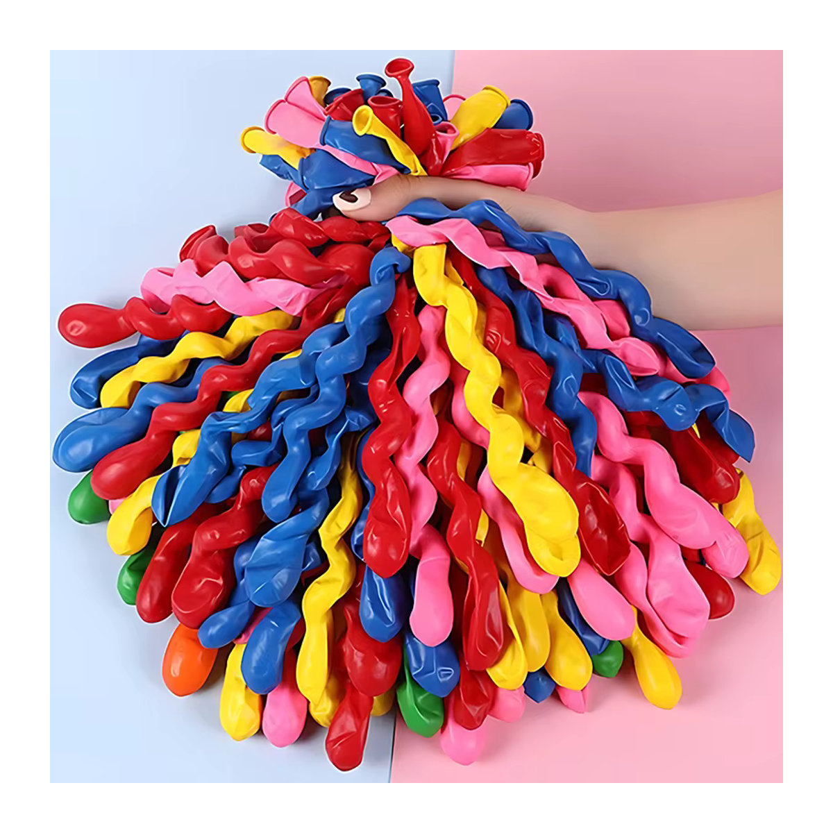 ZYF Spirale Latex Ballons Mehrfarbig für Geburtstag und Hochzeit - Bild 4