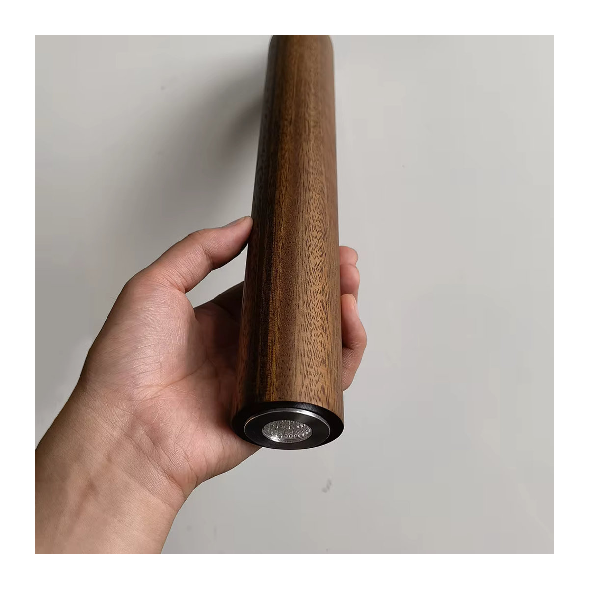 ZYZAO LED Pendelleuchte aus Holz in Nussbaum im minimalistischen Design für Wohnzimmer und Esszimmer - Bild 5
