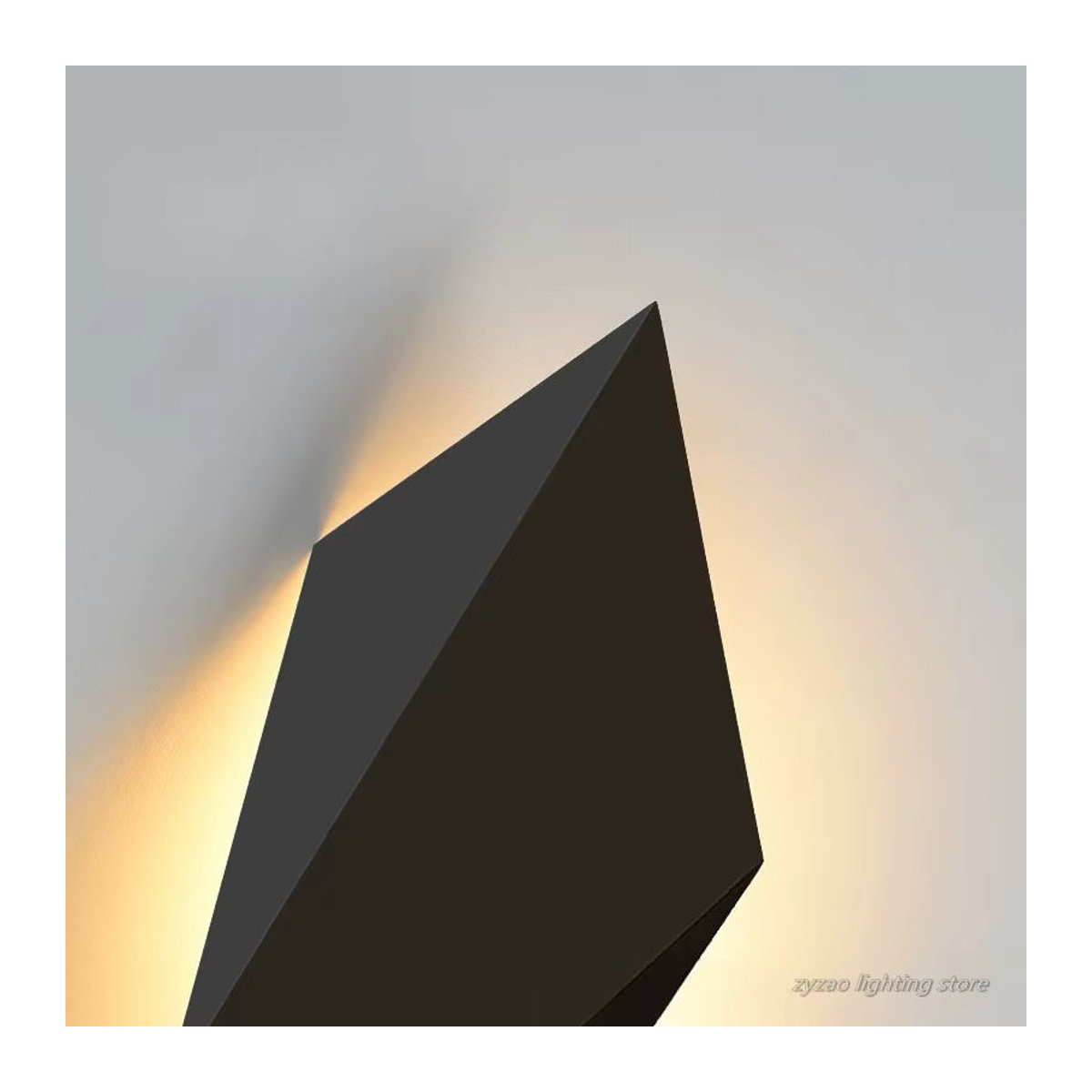 ZYZAO Minimalistische Geometrische LED-Wandleuchte aus Metall in Weiß - Bild 2