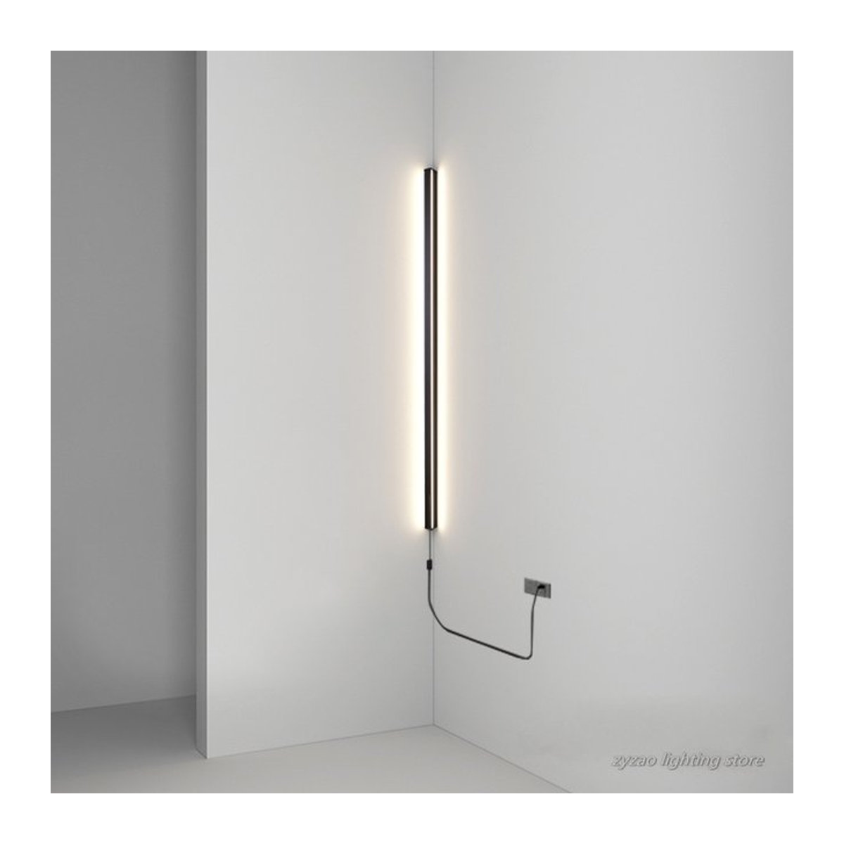 ZYZAO Moderne minimalistische LED-Wandleuchte in Schwarz für Innenräume - Bild 1
