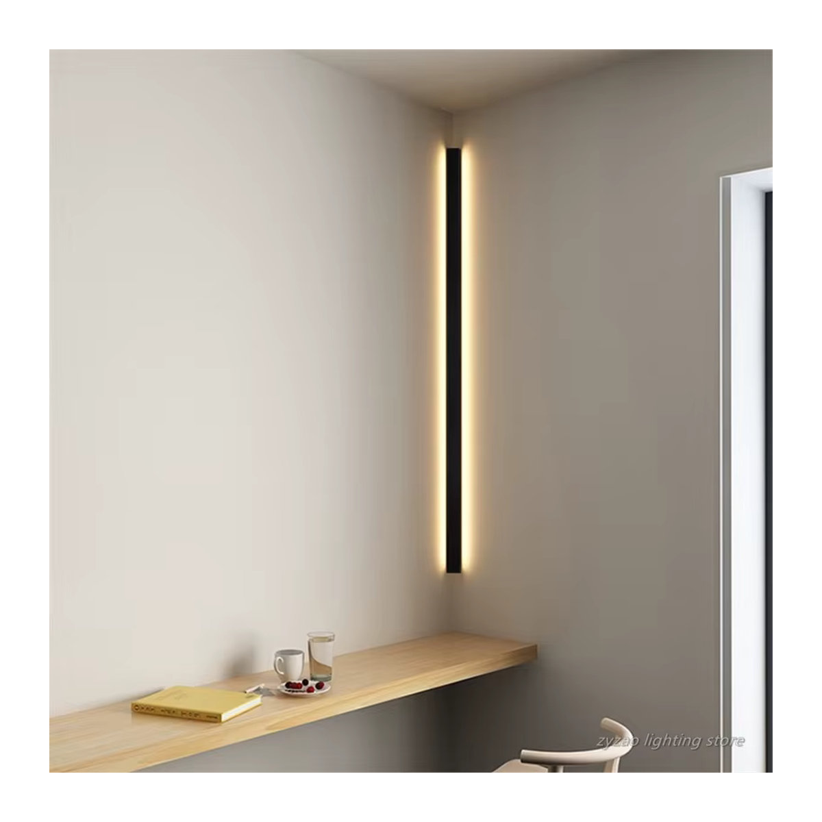 ZYZAO Moderne minimalistische LED-Wandleuchte in Schwarz für Innenräume - Bild 3