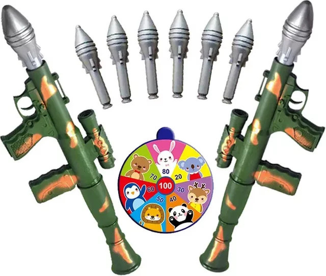 MYGVN Militärischer Raketenwerfer, Schaumstoff-Spielzeugpistole, Grün - Bild 1