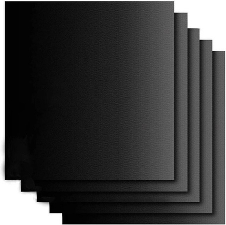 FEB.WIND BBQ Grillmatte aus beschichtetem Material, wiederverwendbare Backmatte für Backofen und Grill, Schwarz, Breite: 60,96 cm, Tiefe: 40,64 cm