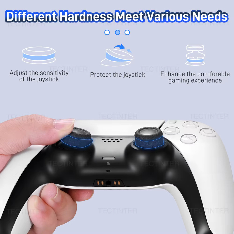TECTINTER 12er Set Weiche Ziel-Unterstützung Schwamm-Ringe für PS5, PS4, Xbox und Nintendo Switch Controller zur Präzisionssteuerung - Bild 3