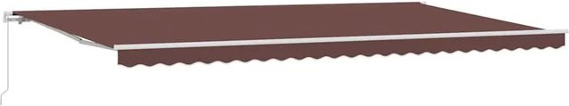 vidaXL Markise manuell Braun aus Aluminium und Polyester B x H: 500 x 300 cm - Bild 1