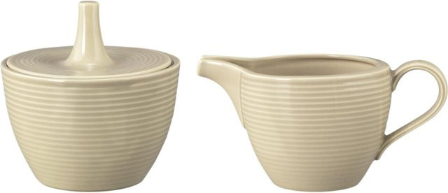 Seltmann Weiden Milch und Zucker Set Beat Color Glaze in Beige aus Porzellan - Bild 1