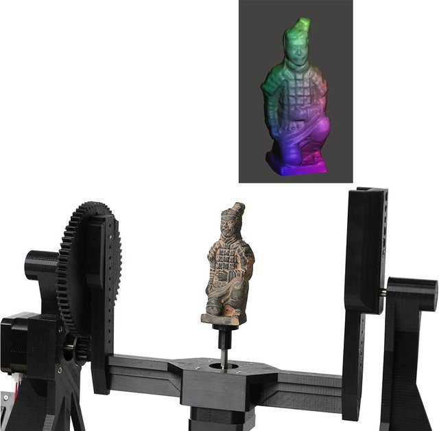 HE3D DIY 3D-Scanner-Kit für Schule und Wissenschaftslabor in Schwarz - Bild 1