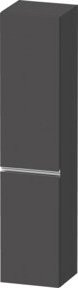 Duravit Sivida Hochschrank wandhängend in Graphitgrau, B/T/H: 40 x 37,4 x 177 cm, mit 3 Regalböden - Bild 1