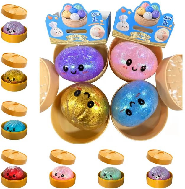 Bandai Glitzer-Dumpling-Überraschungsbox, Stressbälle, Sensorikspielzeug - Bild 1