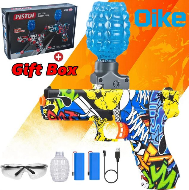 OiKe Elektrische Blaster-Pistole, Automatische Gel-Ball-Splatterpistole, ab 14 Jahren - Bild 1