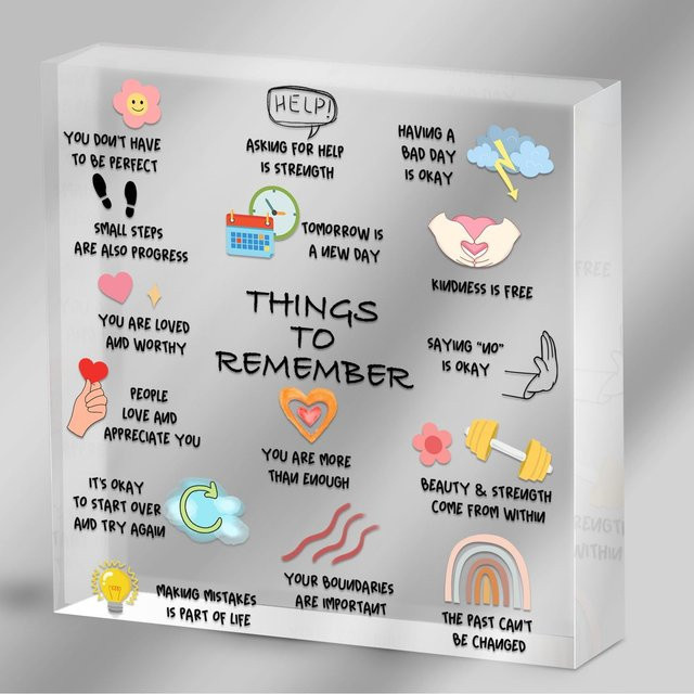 CIFBUY Mind Therapy Schild Psychologie-Dekor in Weiß mit abstraktem Wolken-Design aus Acrylglas für die Beratungspraxis - Bild 1