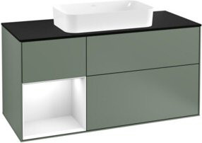 V&B Waschtischunterschrank Finion mit Wandbeleuchtung, Lackiert, Breite: 120 cm, Höhe: 50,1 cm, Tiefe: 50,1 cm - Bild 1