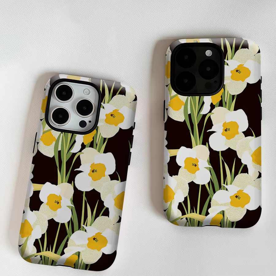 Aurea Case Matte Bumper MagSafe Hülle für iPhone 13 bis 17 Pro Max in Daffodil Night Blue - Bild 5