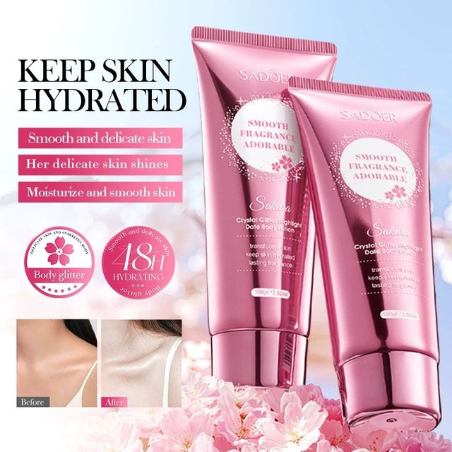 SADOER Sakura Fragrance Body Lotion, Unisex - Bild 1