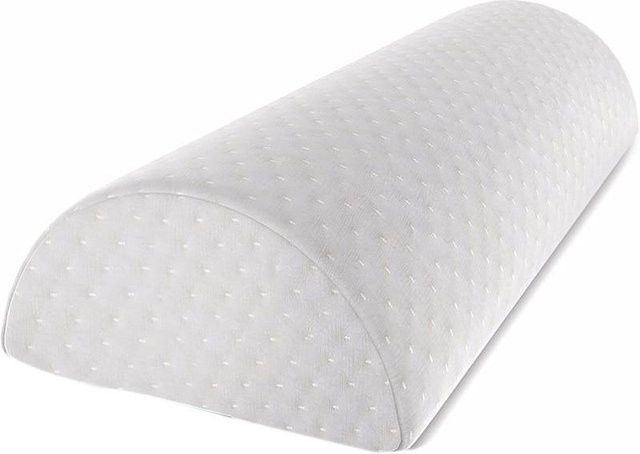 Cosy Homes Nackenrollenkissen aus Memory Foam mit Baumwollbezug, weiß, B/H/T: 40 x 10 x 20 cm - Bild 1