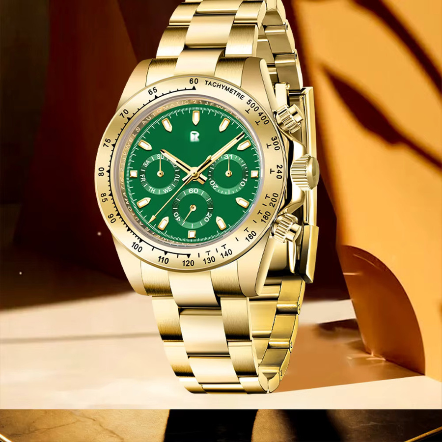 RollsTimi Armbanduhr, Automatik, Gold, Edelstahl, Saphirglas, Herren - Bild 2