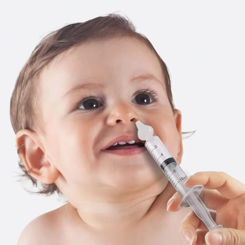Baby Nasensauger Spritze zur Nasenreinigung für Kinder, Weiß, 10 ml oder 20 ml - Bild 2