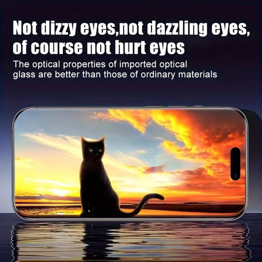 2 Stück Anti-Spion Displayschutzfolie aus gehärtetem Glas für Apple iPhone 16 15 14 13 12 11 Pro Max Plus XS XR transparent - Bild 4