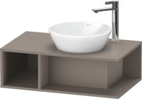 Duravit Waschtischunterschrank D-Neo Compact, wandhängend, Grau, B: 80 cm, T: 48 cm, H: 26 cm - Bild 1