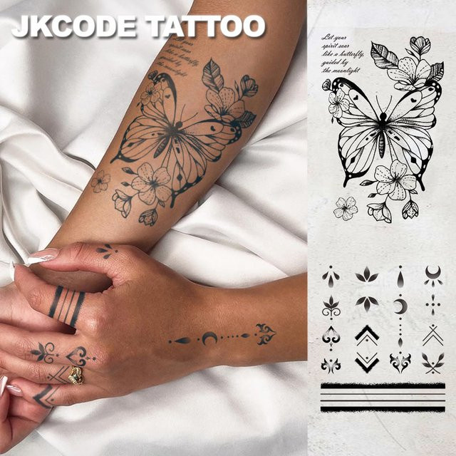 JKCODE TATTOO Semi-permanente Tattoos, Unisex - Bild 1