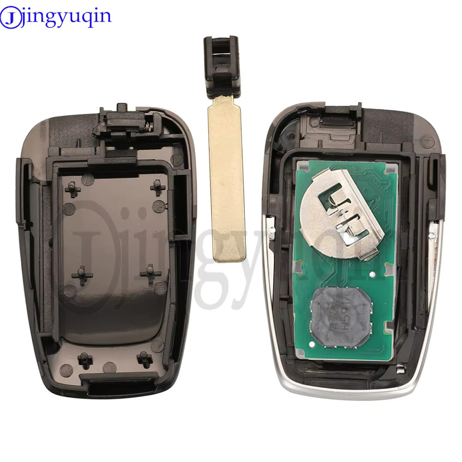 Jingyuqin Smart Auto Remote Key Fob ID8A Chip für Toyota RAV4, 4 Tasten, Schwarz, 433/434 MHz FSK P4: 91 00 A9 A9 Bord: 0410/0010 - Bild 4