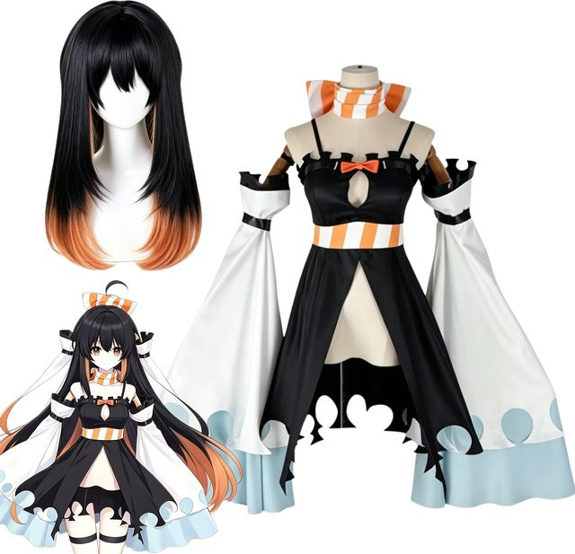 Wow Chan Gachiakuta Amo Cosplay Kostüm Perücke Uniform Outfits, Set - Bild 1