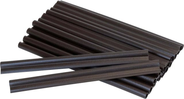 Jardinion Klemmschienen Clips für Sichtschutzstreifen, 20 Stück, Dunkelbraun - Bild 1