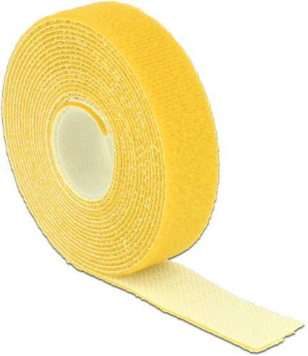 Delock 18738 Klettband zum Bündeln in Gelb, Länge: 3 m, Breite: 20 mm - Bild 1