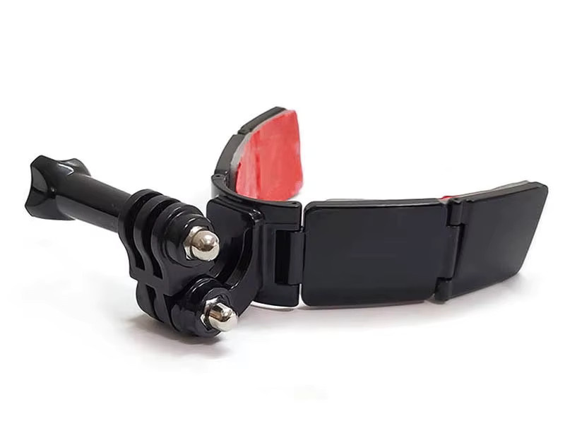 Helm-Basis-Halterung für GoPro und DJI OSMO Action 4 Sportkameras, Schwarz - Bild 4