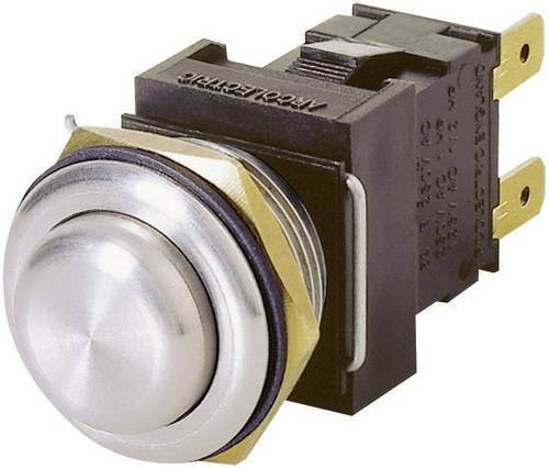 Arcolectric H8350RP Vandalismusgeschützter Druckschalter in Silber, 2 x Aus/Ein rastend, IP66, Edelstahl - Bild 1