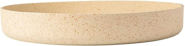 Vivanno Pflanzschale Oryven in Beige mit Steinoptik aus Fiberglas, B/T/H: 40 x 40 x 6 cm - Bild 1