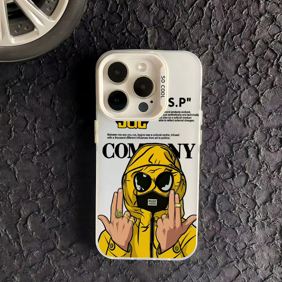 Potdemiel Mattierte Acryl-Silikon-Hülle für iPhone 17 Air 16 Pro Max 15 14 13 12 11 – Waschbare und stoßfeste Schutzhülle - Bild 2