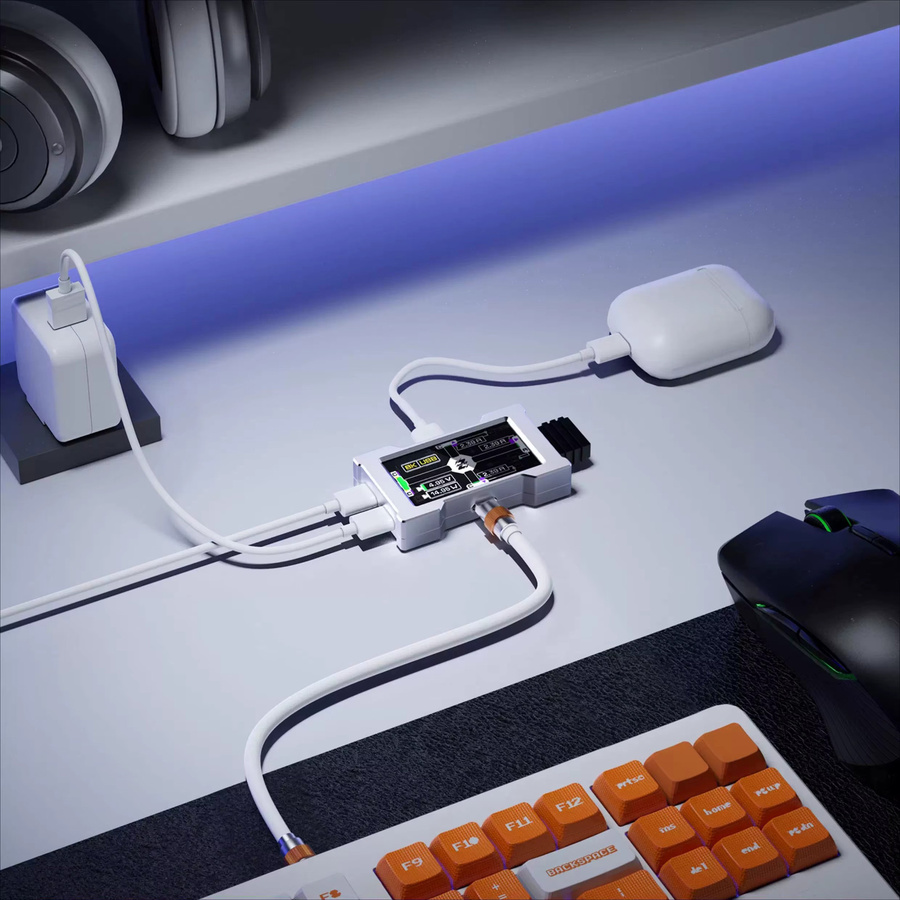 HMLAB ZNEO Gaming-USB-Hub mit Display und 8 kHz Pollingrate für dein Gaming-Setup - Bild 2