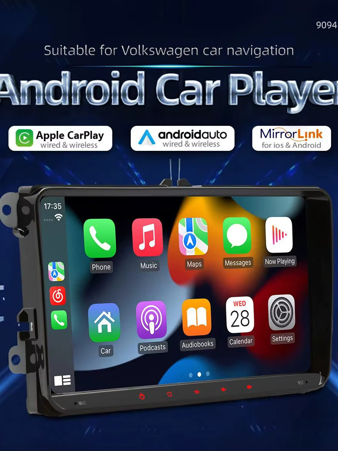 BQCC Android 13 Auto Navigationssystem mit 9 Zoll Display, Octa Core, 4G, WiFi und GPS für Volkswagen VW CC Passat B7 Polo Golf 5 6 Jetta MK5 MK6, Schwarz - Bild 7