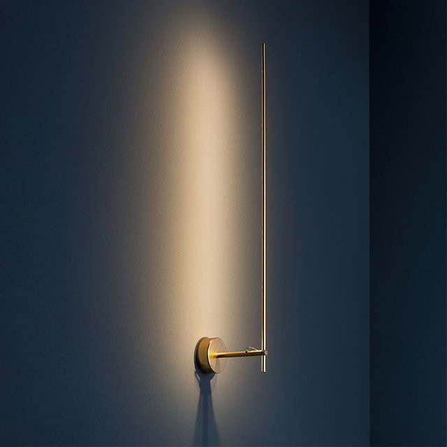 Catellani & Smith Light Stick V LED-Wandleuchte in Satin Gold und Kupfer mit warmweißem Licht (2700K) - Bild 1