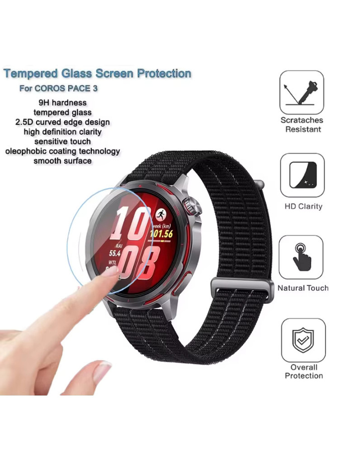 Huawei Watch GT Runner 2 Displayschutzfolie, gehärtetes Glas, transparent - Bild 4