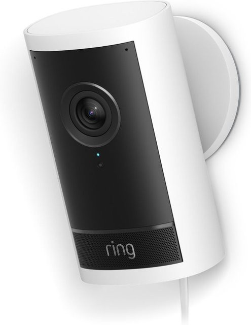 Ring Outdoor Cam Pro Plugin 4K-Außenkamera mit WLAN in Weiß - Bild 1