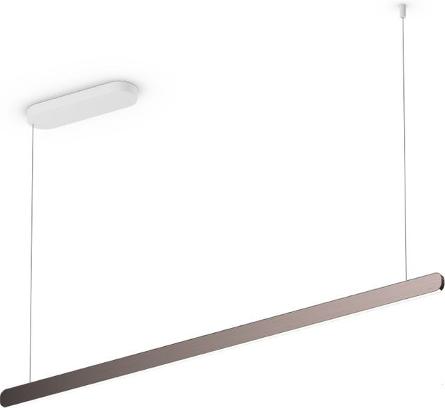 Occhio Mito linear volo 140 up LED-Pendelleuchte in Weiß matt mit Phantom-Ausführung und Occhio air Modul für deine Tischbeleuchtung - Bild 1