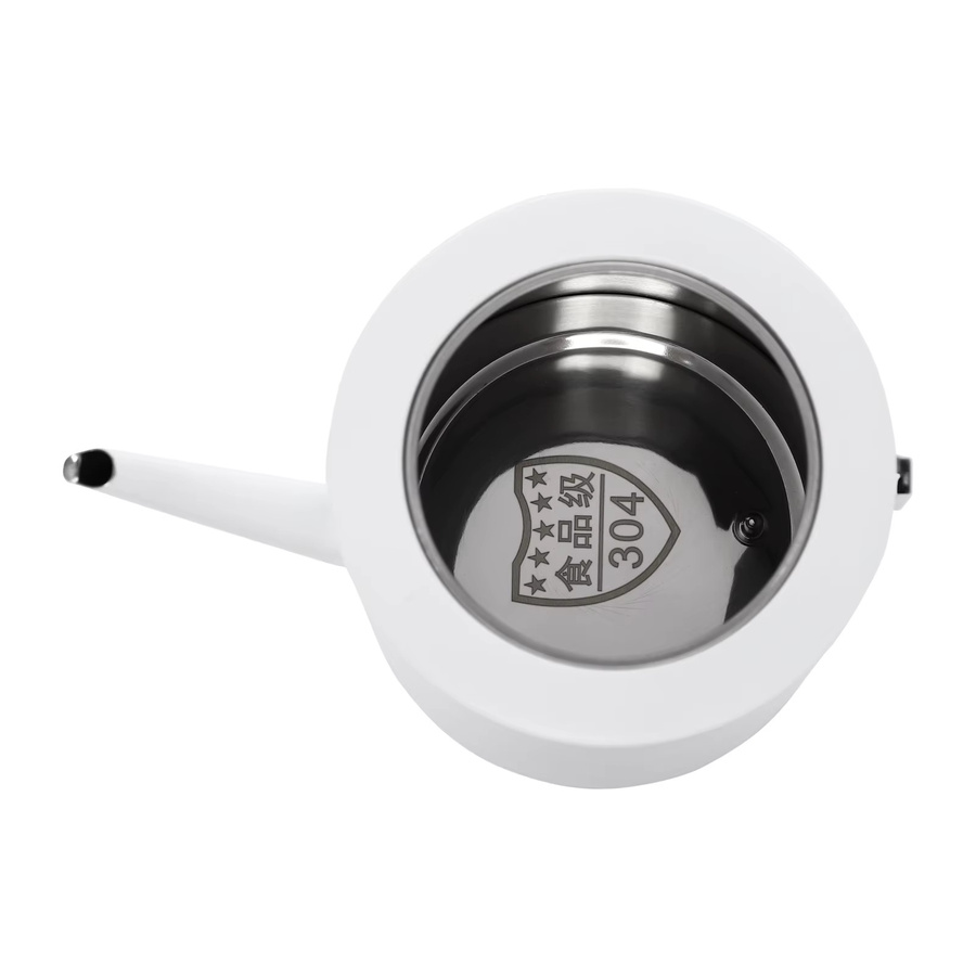 Elektrischer Wasserkocher Bymaocar mit 7 Temperaturreglungen und Voreinstellungen, Edelstahl-Warmwasserboiler für Kaffee und Tee, Weiß, 1 l - Bild 2