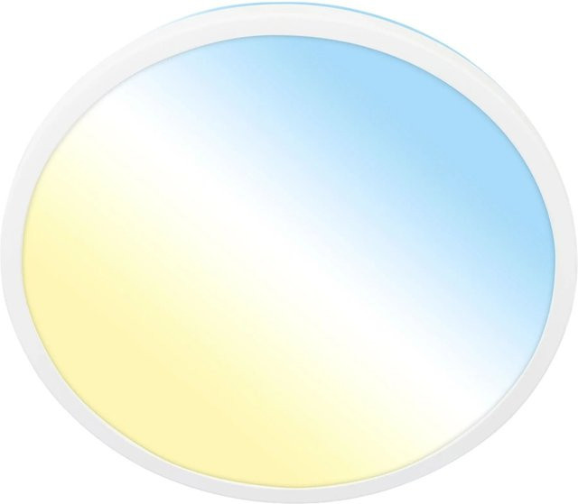 Briloner LED-Deckenleuchte Kada CCT Weiß, dimmbar mit Fernbedienung, Durchmesser: 42,2 cm, Höhe: 2,8 cm - Bild 1