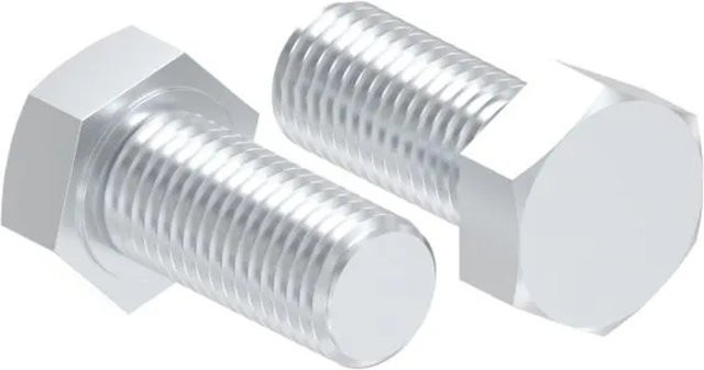 FeNau Sechskantschraube aus Stahl, verzinkt, M14 x 30 mm, DIN 933, Farbe: Silber - Bild 1